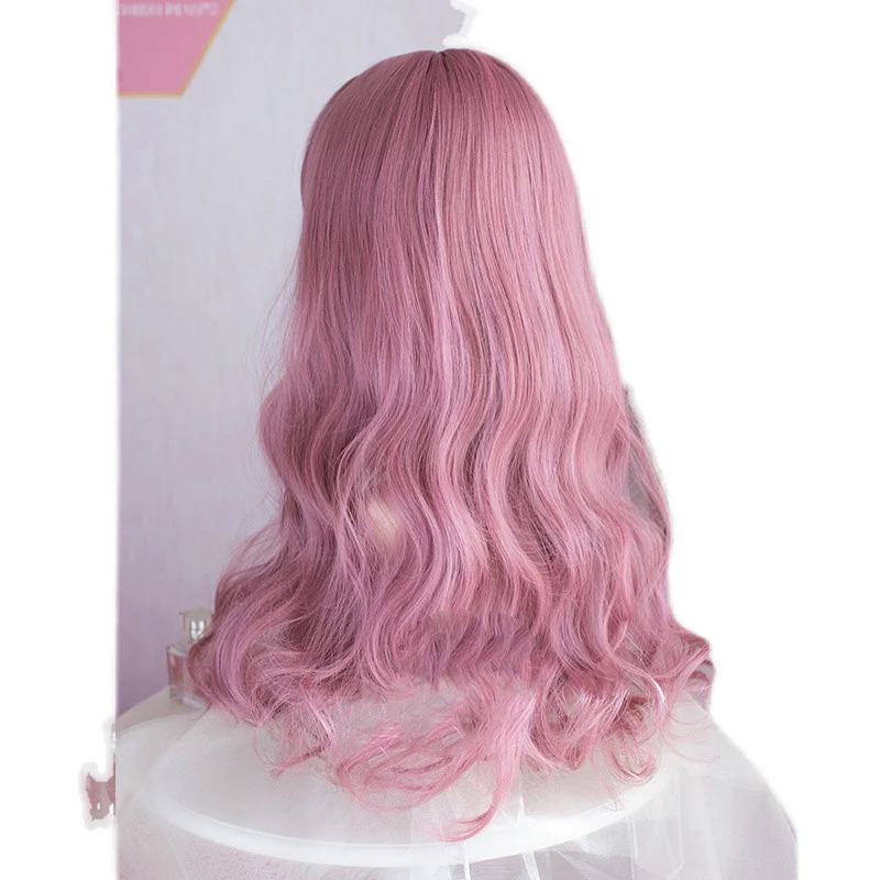 Coral peach pink purple wig  HA0064 - Image 6