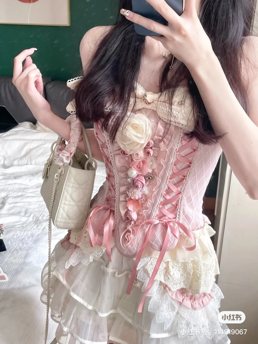 Corset lace suit HA0983 - Image 3