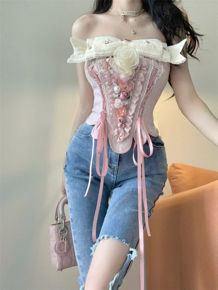 Corset lace suit HA0983 - Image 5