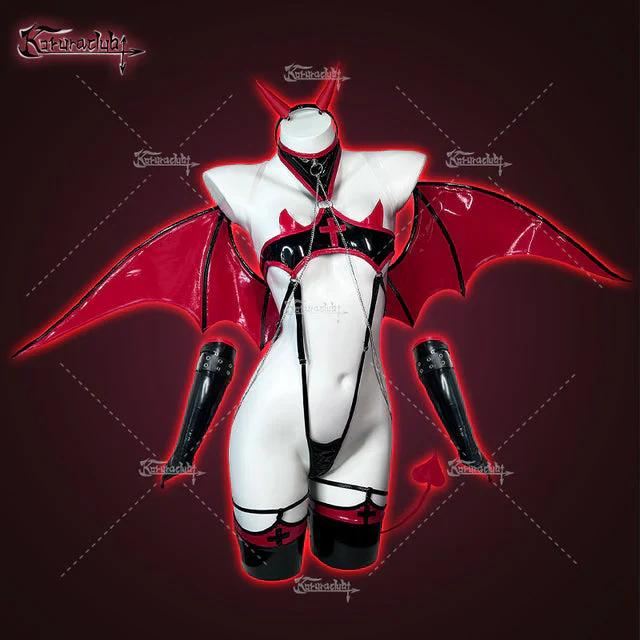 Cosplay Devil Nurse Succubus Lingerie（8-Piece Set）KO17 - Image 5