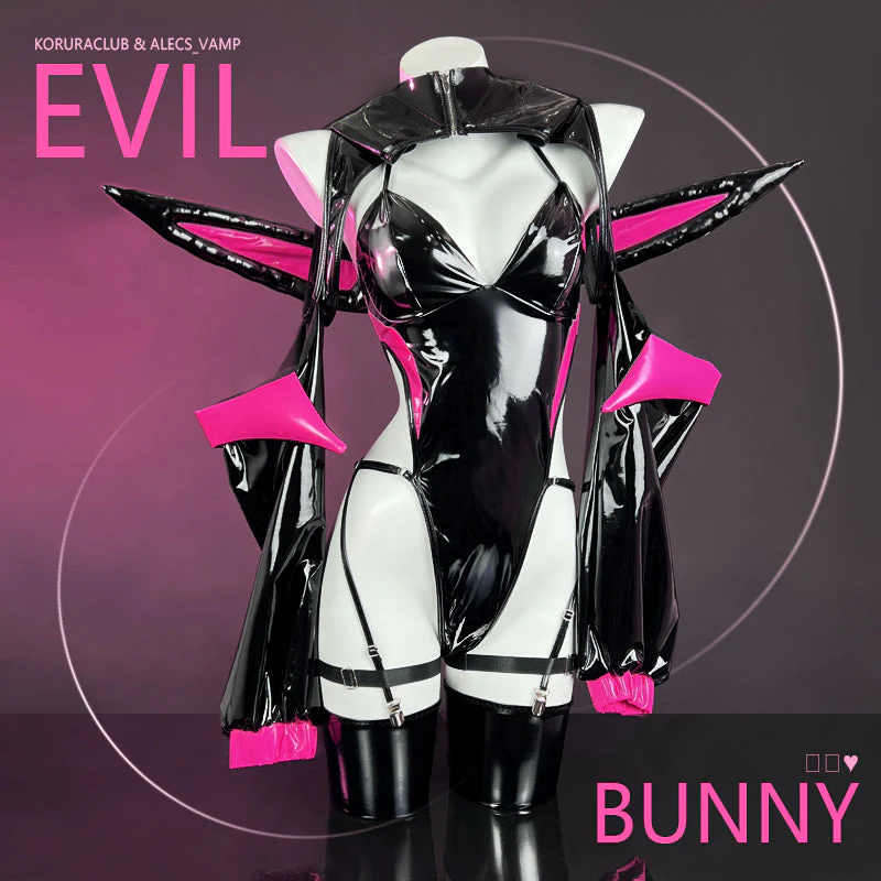 Cosplay Evil Bunny Lingerie KO50（5-Piece Set） - Image 5