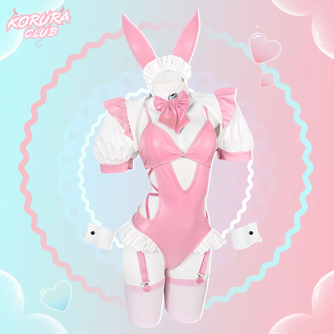 Cosplay Pink Bunny Maid Lingerie KO137 - Image 2