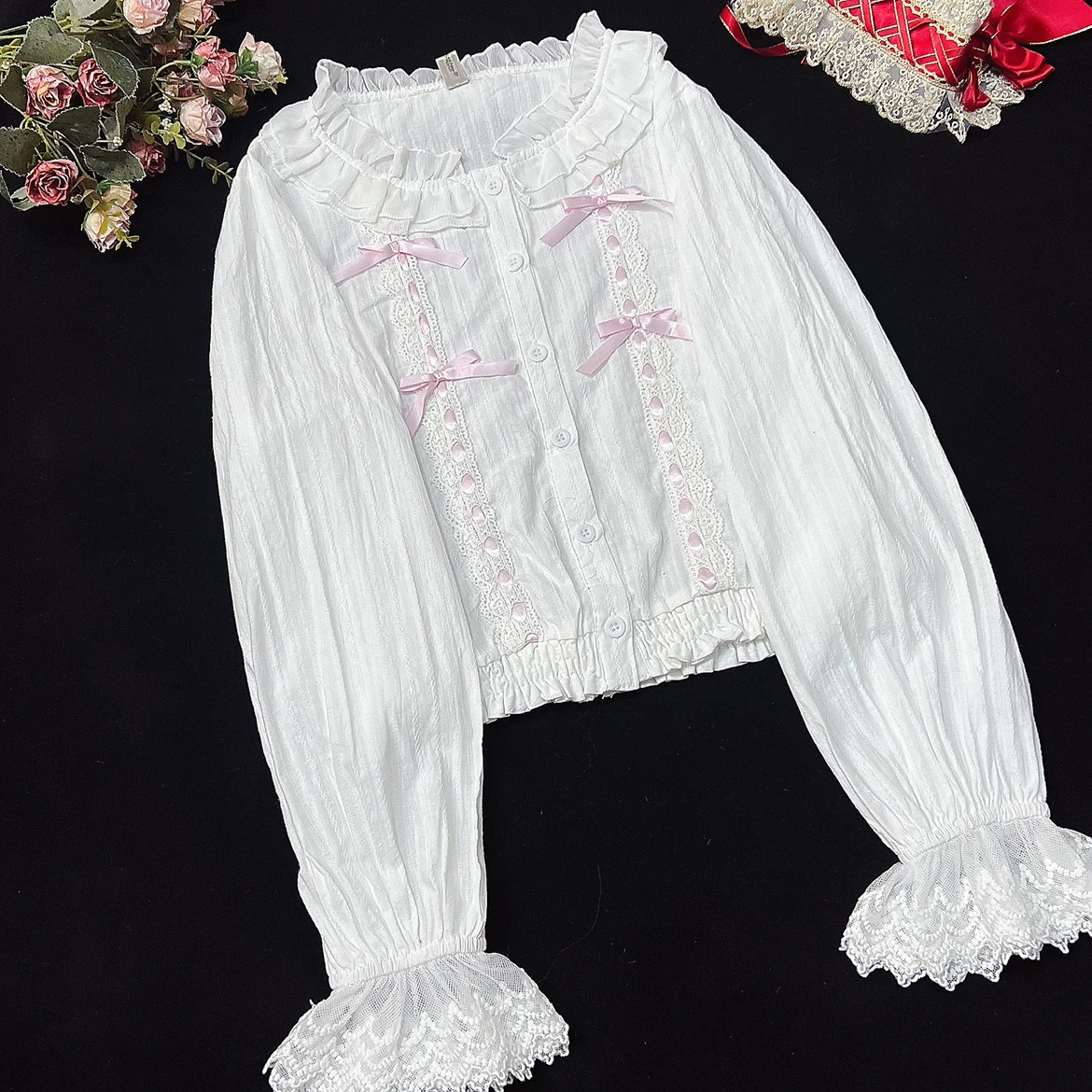 Cotton delicate ruffled lolita top HA0772 - Image 5