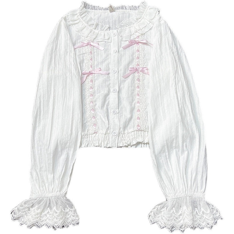 Cotton delicate ruffled lolita top HA0772 - Image 6