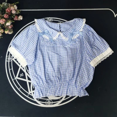 Cotton Doll Collar Bow Short Sleeves   HA0499 - Image 7