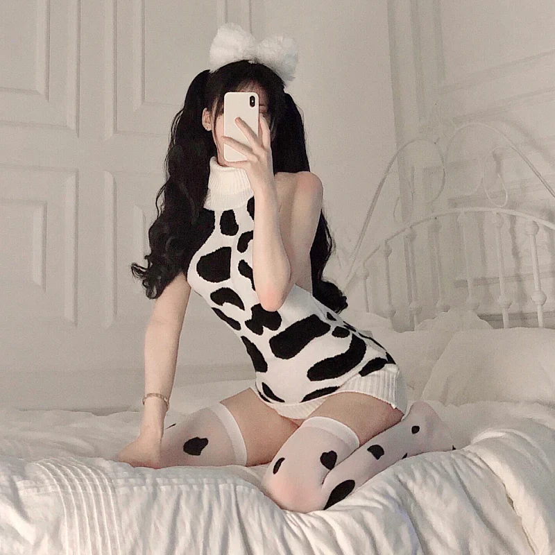 Cow sweater dress HA2391 - Image 5
