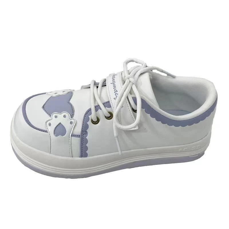 Cream platform white shoes  HA0566 - Image 5