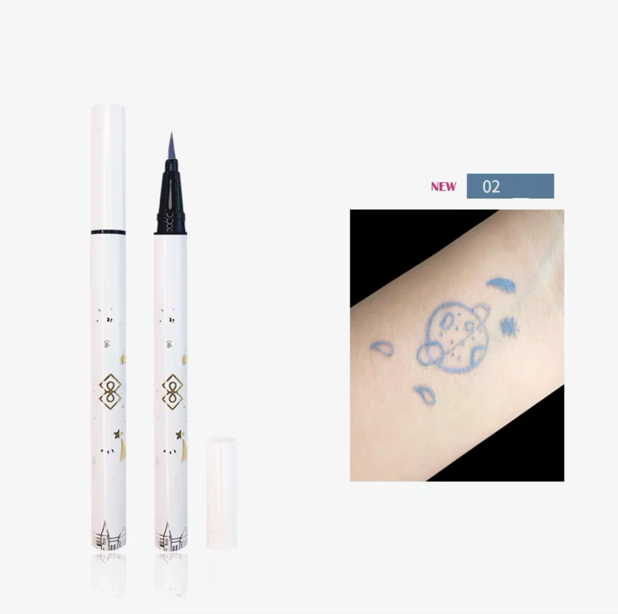 Creamy Blue Color Liquid Eyeliner Pencil  HA0027 - Image 7