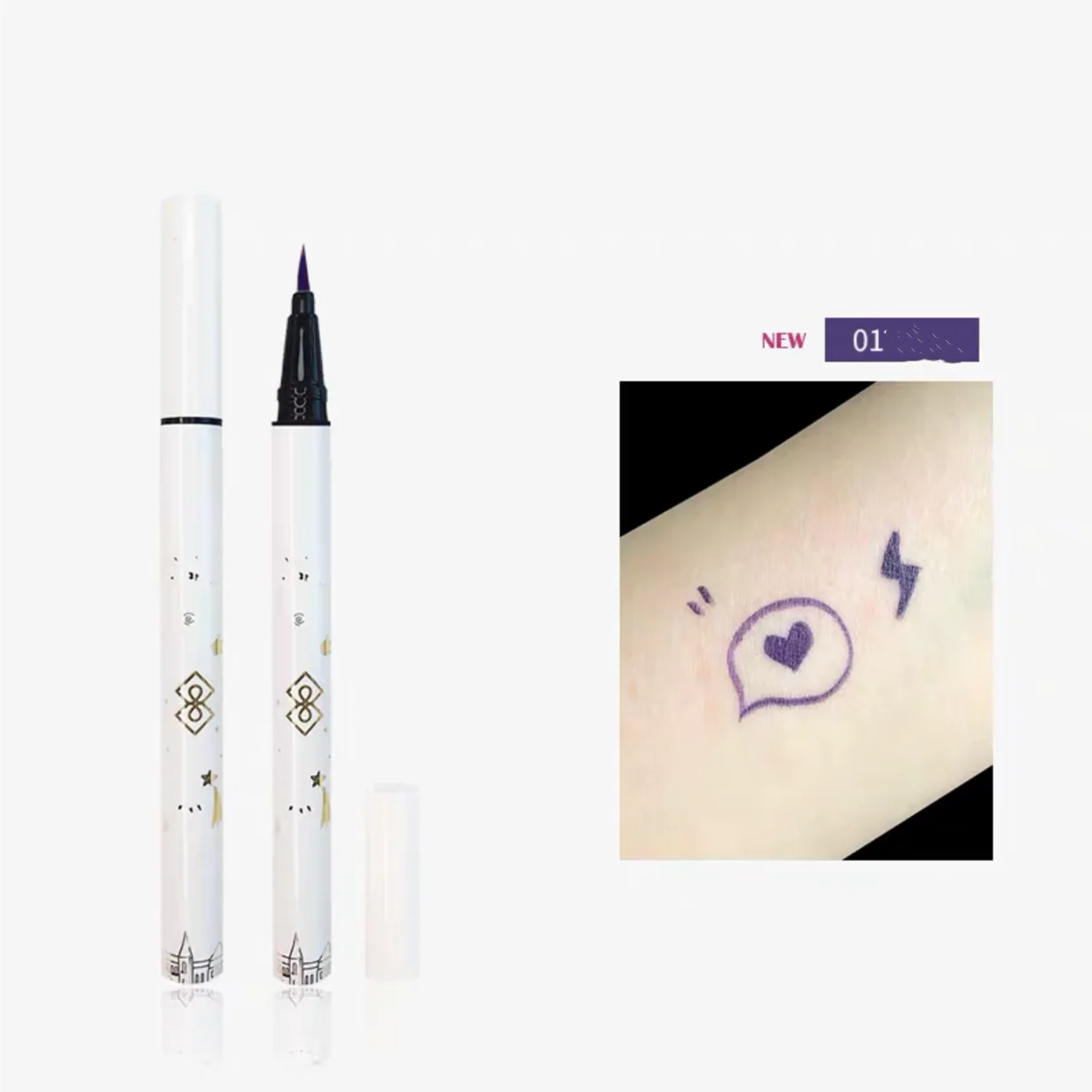 Creamy Blue Color Liquid Eyeliner Pencil  HA0027 - Image 8