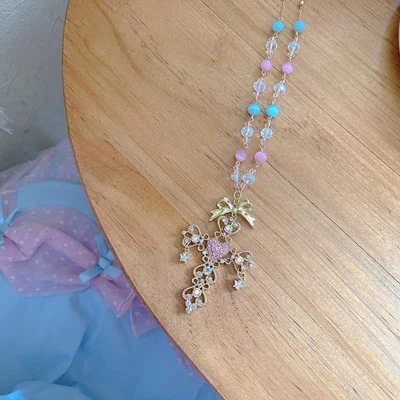 Crystal cross necklace  HA1589 - Image 7