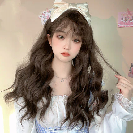 Curly bangs wig fluffy long curly hair HA0883 - Image 3