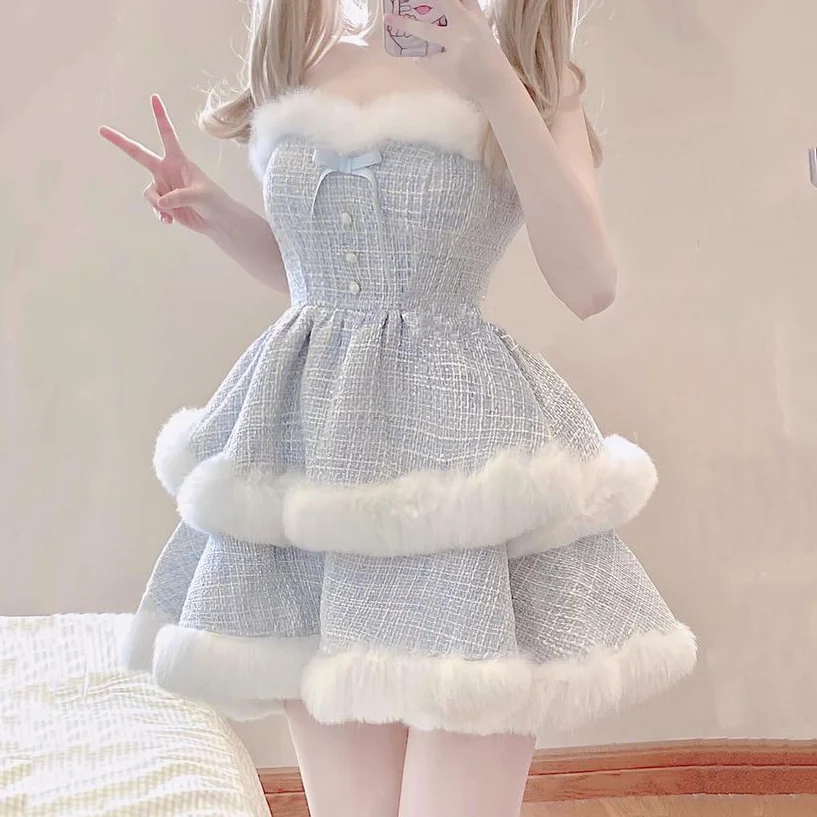 Cute and sweet blue suit HA2278 - Image 2