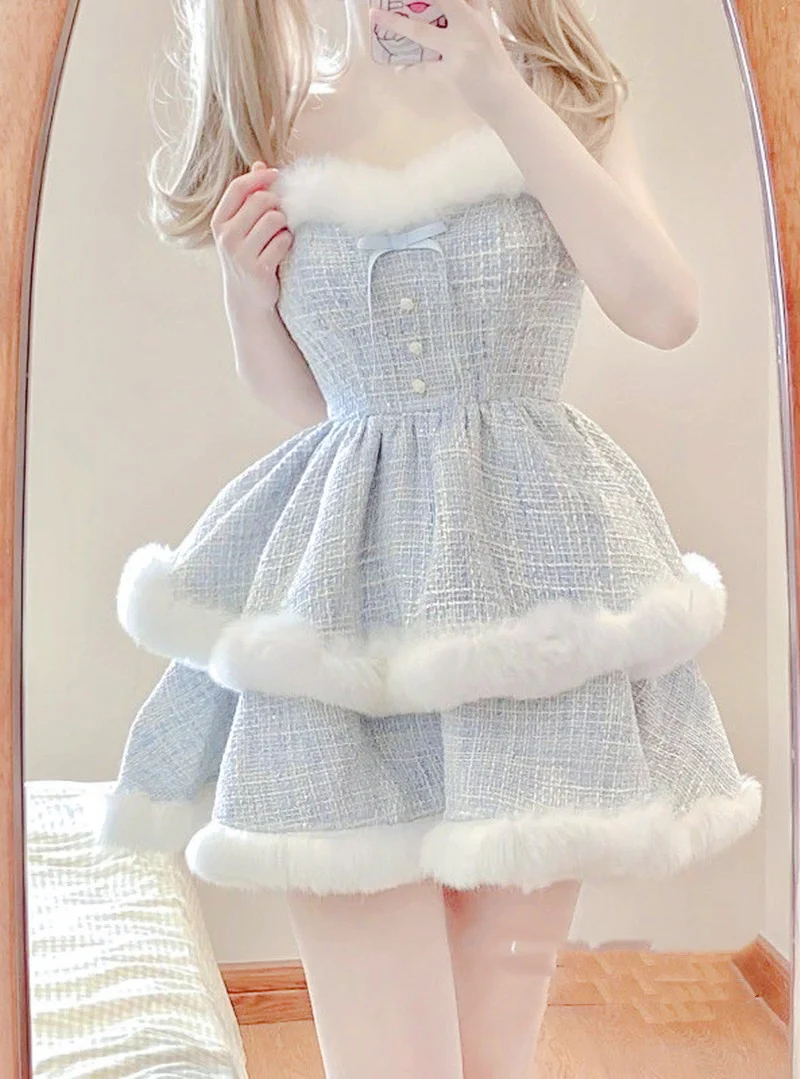 Cute and sweet blue suit HA2278 - Image 3