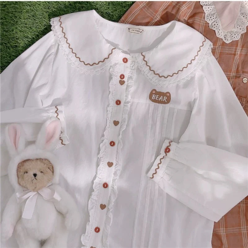 Cute Bear Embroidered Top   HA1749 - Image 2