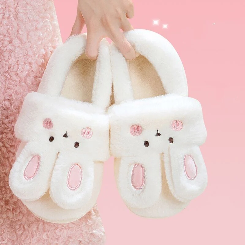 Cute bunny cotton slippers HA1349 - Image 3