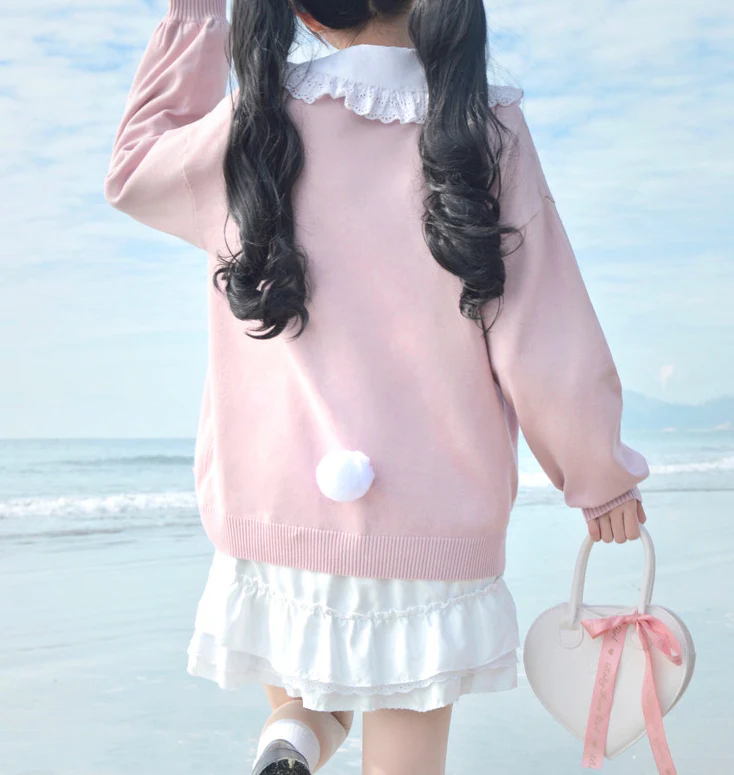 Cute bunny sweet loose cardigan  HA0513 - Image 3