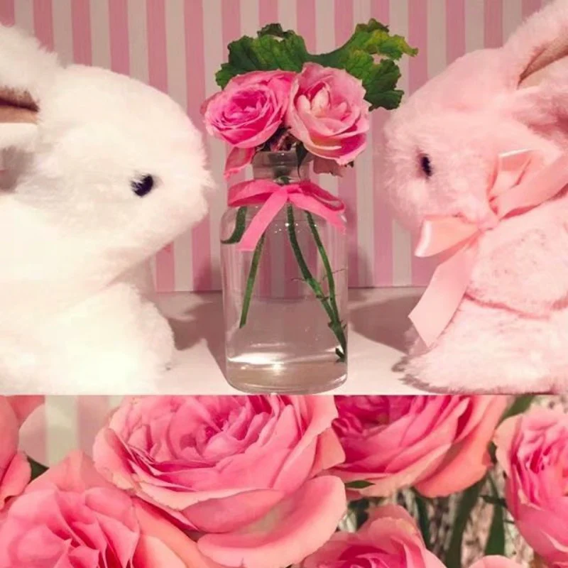 Cute bunny with pink bowknot HA1886 - Image 2