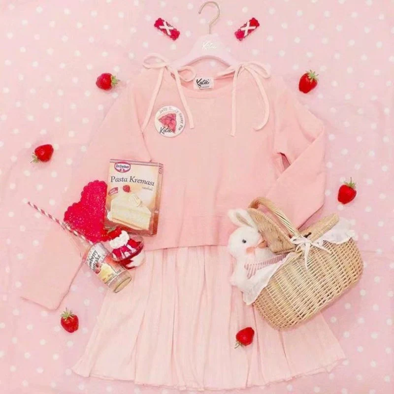 Cute bunny with pink bowknot HA1886 - Image 3