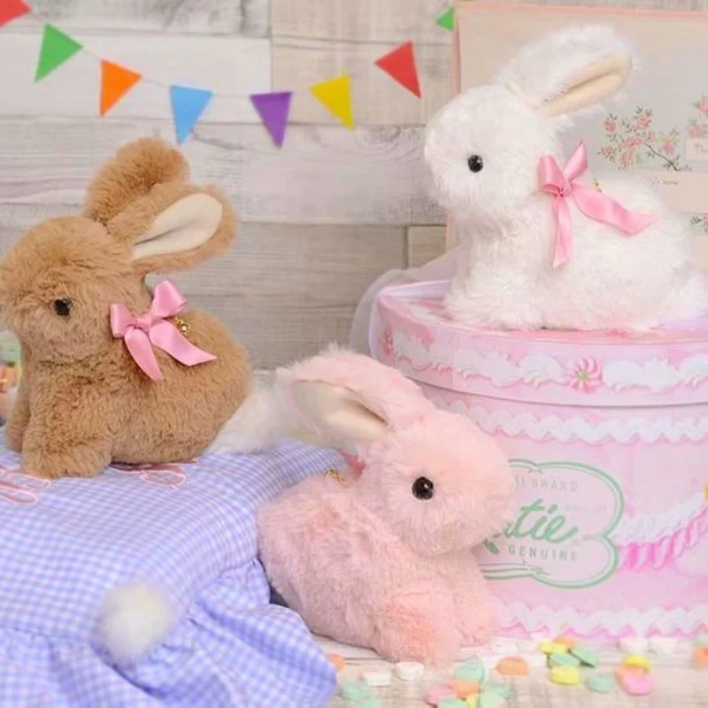 Cute bunny with pink bowknot HA1886 - Image 4