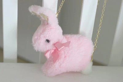 Cute bunny with pink bowknot HA1886 - Image 6