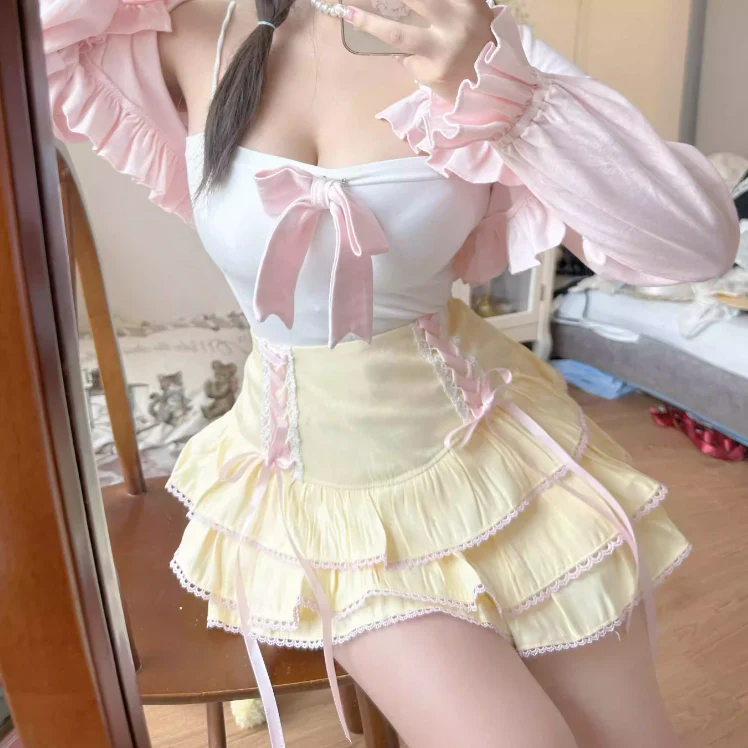 Cute cake pleated skirt HA2233 - Image 11