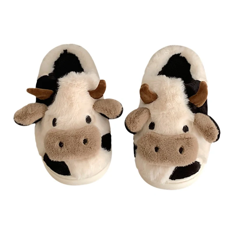 Cute cartoon cow cotton slippers   HA1345 - Image 5