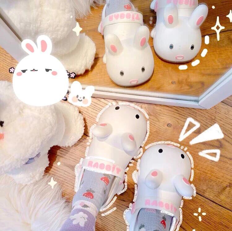 Cute Cartoon Rabbit Hole Shoes HA1339