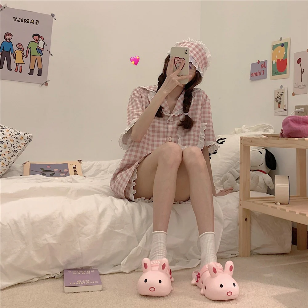 Cute Cartoon Rabbit Hole Shoes HA1339 - Image 4