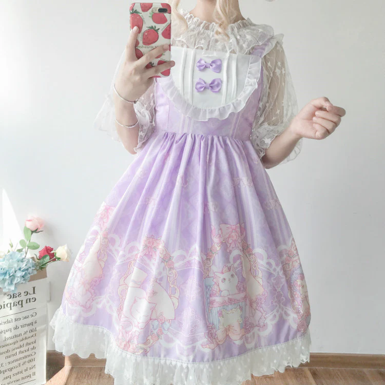 Cute cat lolita dress  HA0409 - Image 2