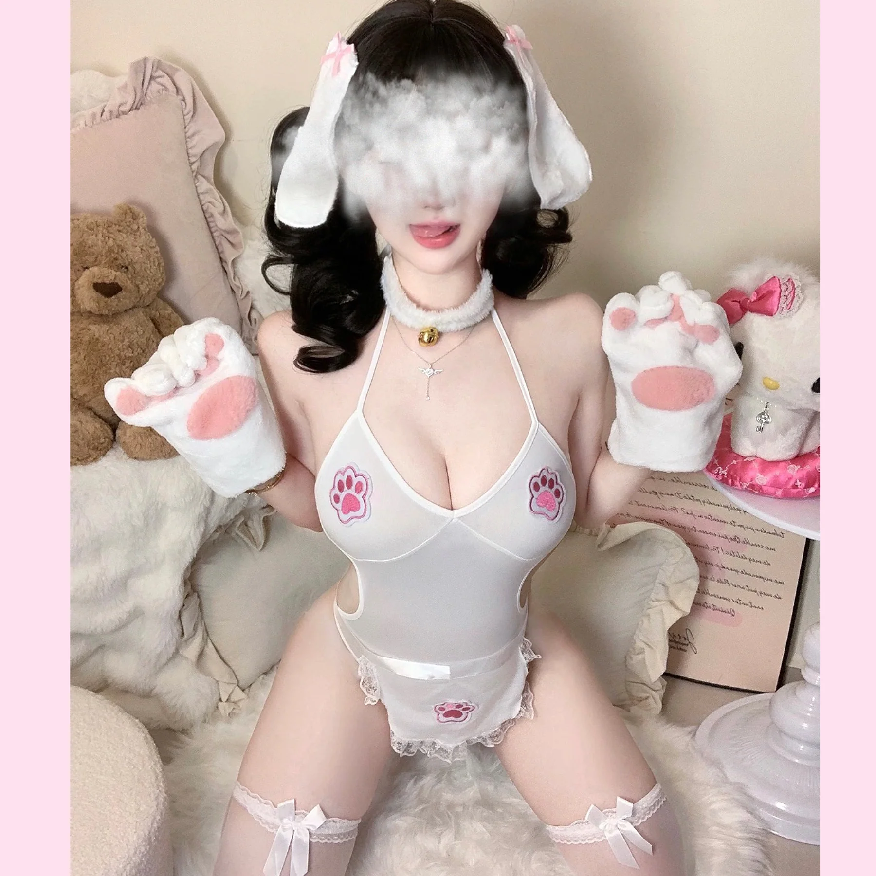 Cute cat onesie HA2953 - Image 2