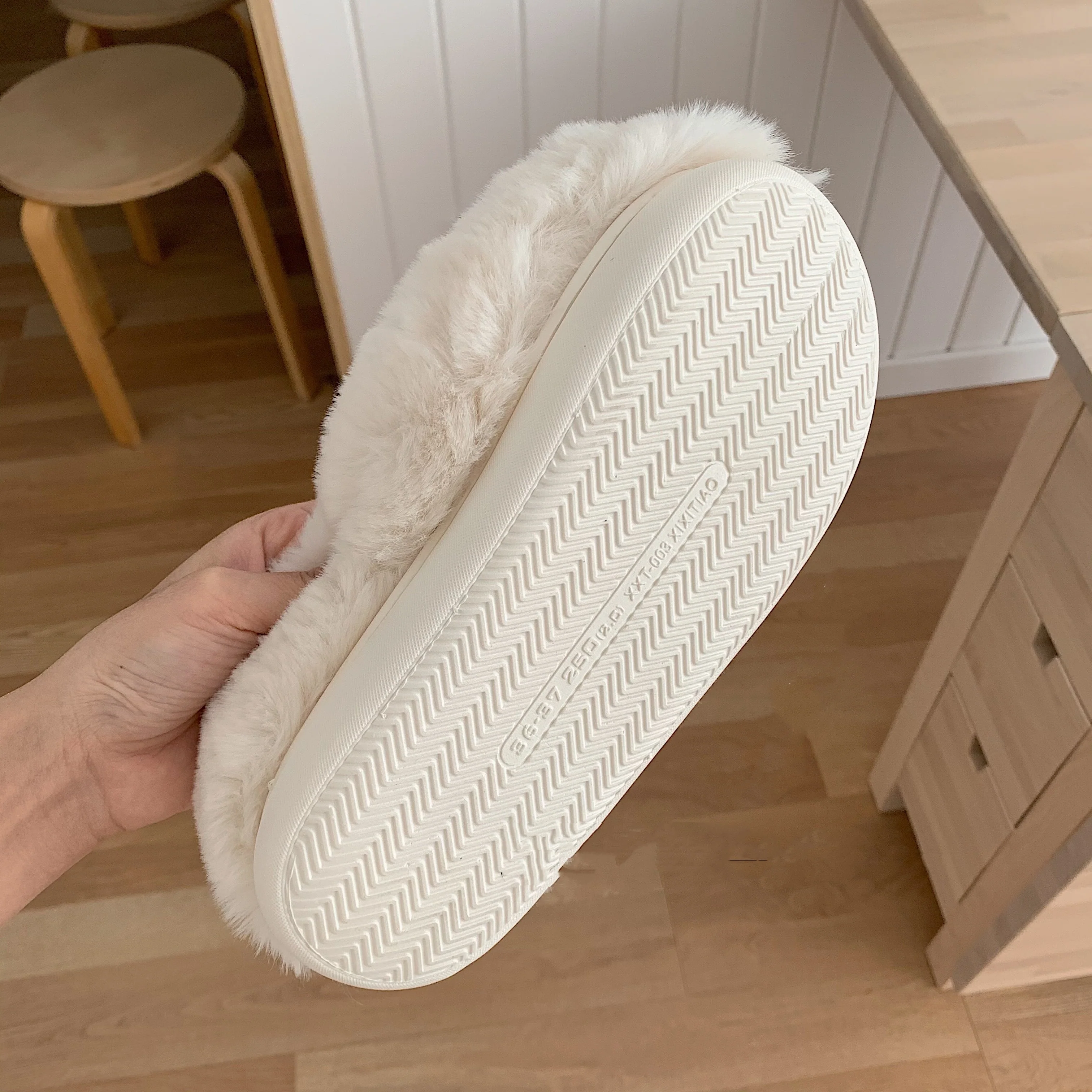 Cute Cat Paw Cotton Slippers HA1340 - Image 3