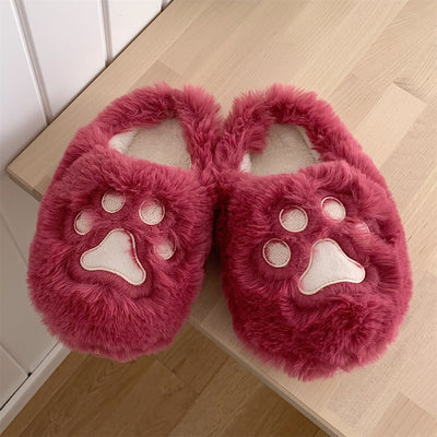Cute Cat Paw Cotton Slippers HA1340 - Image 8