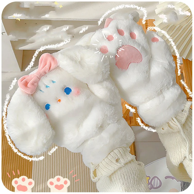 Cute Cat Paw Gloves HA1460 - Image 2