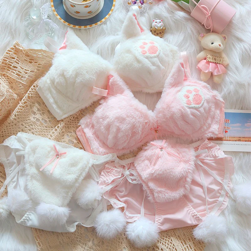 Cute cat plush underwear   HA1292 - Image 2