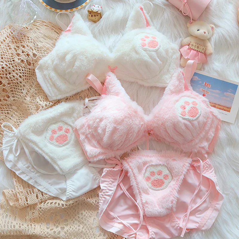 Cute cat plush underwear   HA1292 - Image 3