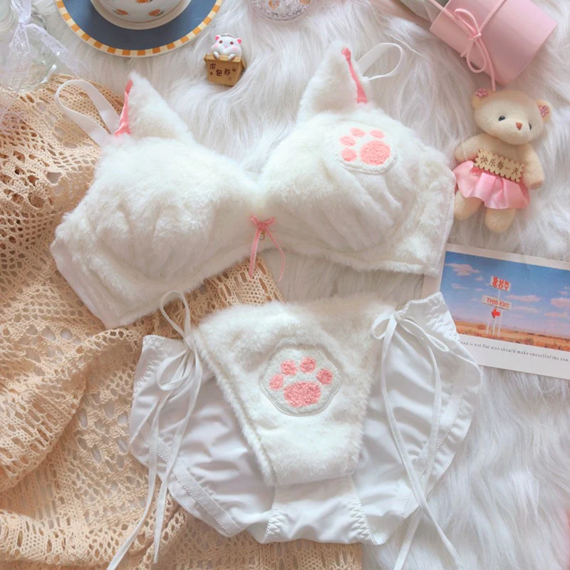 Cute cat plush underwear   HA1292 - Image 5