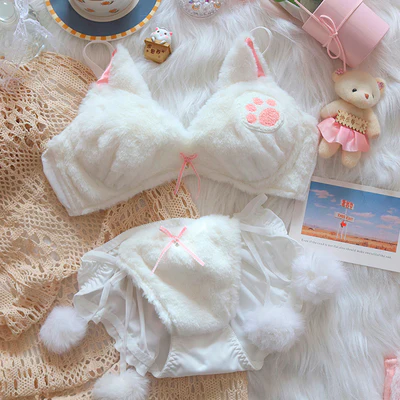 Cute cat plush underwear   HA1292 - Image 7