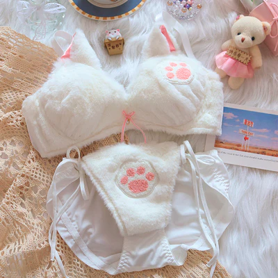 Cute cat plush underwear   HA1292 - Image 9
