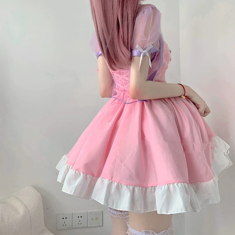 Cute cos pink dress HA1634 - Image 2