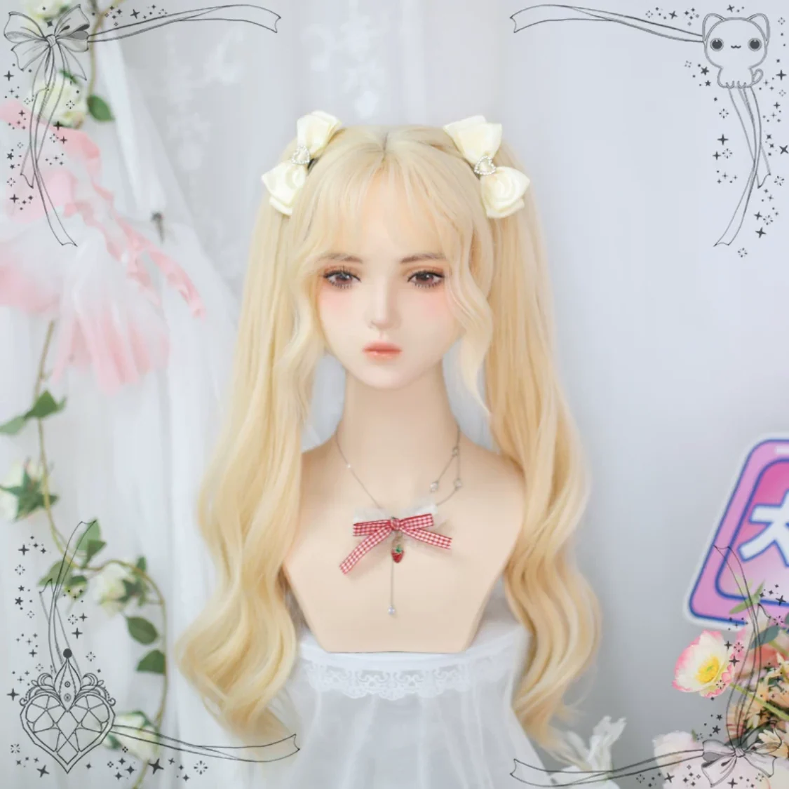Cute double ponytail simulation wig HA2533 - Image 2