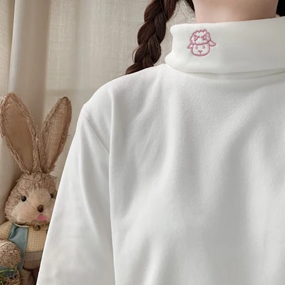 Cute Embroidered Long Sleeve T-Shirt   HA1170 - Image 6