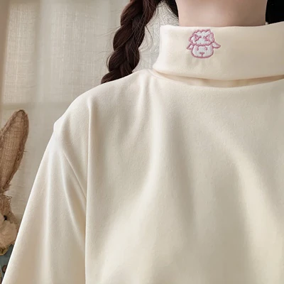 Cute Embroidered Long Sleeve T-Shirt   HA1170 - Image 7