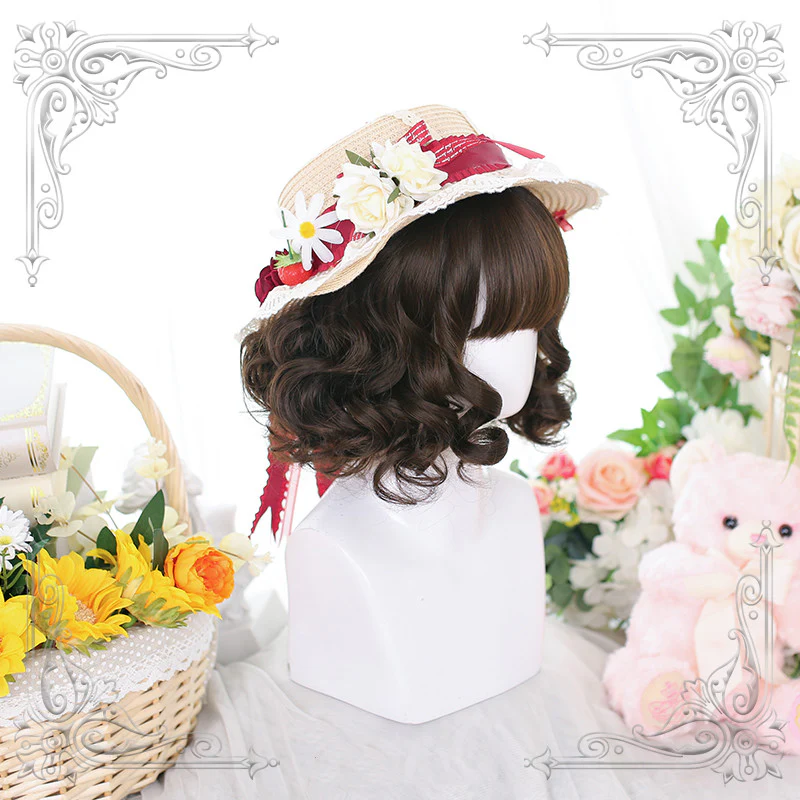Cute female curly natural short curly hair   HA0776 - Image 5