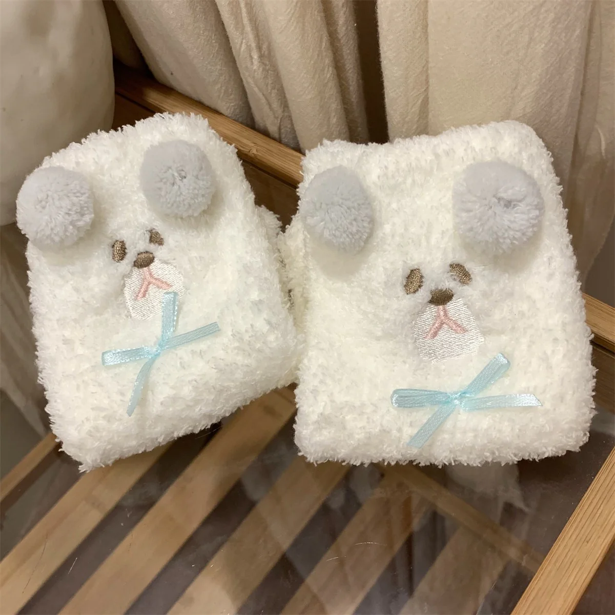 Cute fluffy floor socks   HA1337 - Image 2