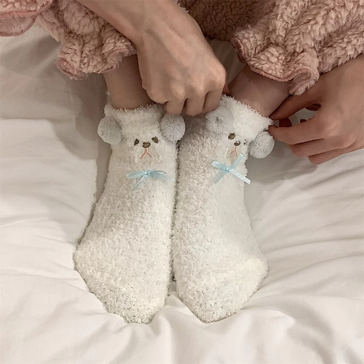 Cute fluffy floor socks   HA1337 - Image 3