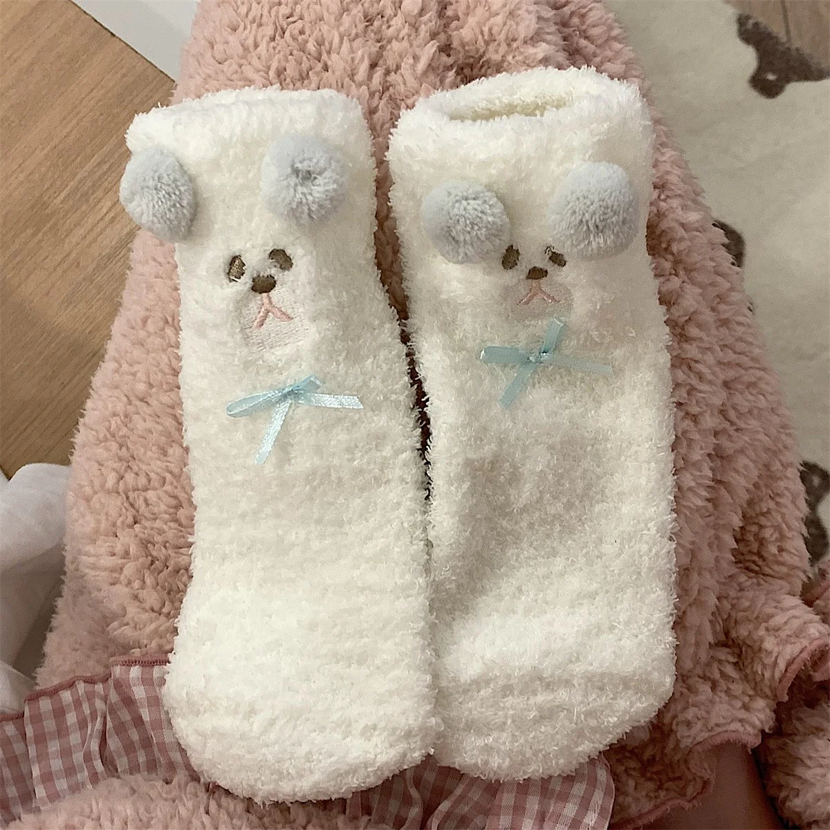 Cute fluffy floor socks   HA1337 - Image 4