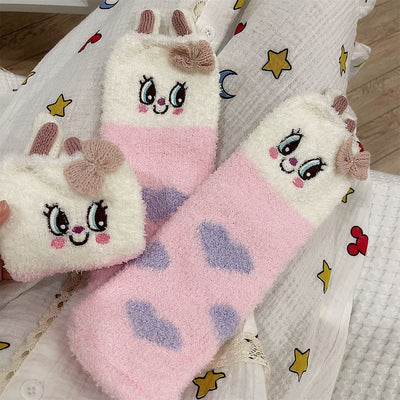 Cute fluffy floor socks   HA1337 - Image 8