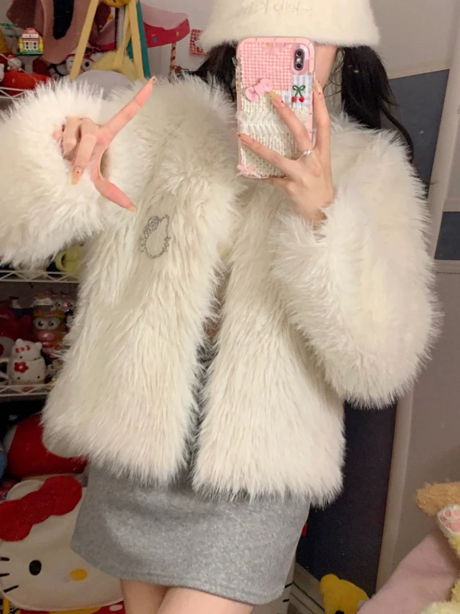Cute furry coat HA2376 - Image 5