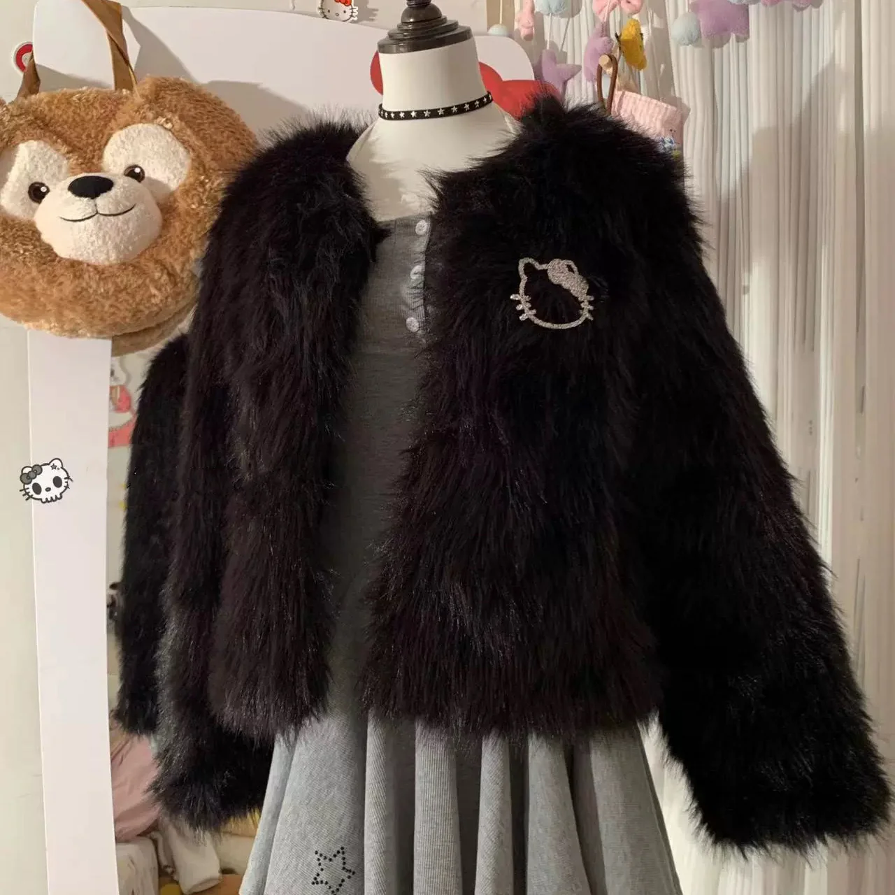 Cute furry coat HA2376 - Image 7