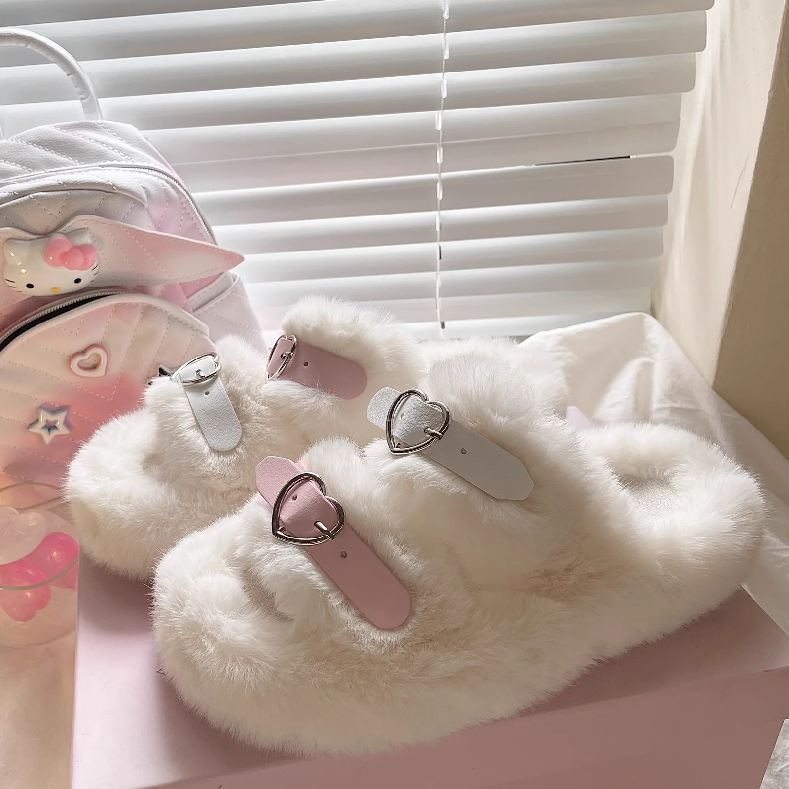 Cute furry slippers HA2280 - Image 4